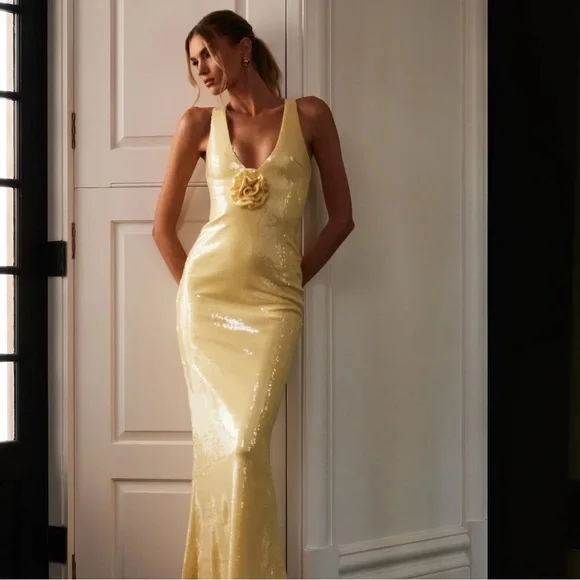 knee length dresses for ladies Havana Sequin Maxi Dress main image 1